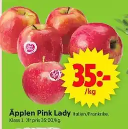 ICA Supermarket Äpplen Pink Lady Italien/Frankrike. erbjuda