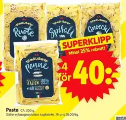 ICA Supermarket Pasta ICA. erbjuda