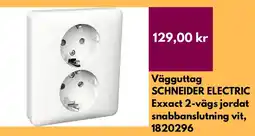 Hornbach Vägguttag SCHNEIDER ELECTRIC Exxact 2-vägs jordat snabbanslutning vit, 1820296 erbjuda