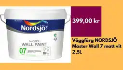 Hornbach Väggfärg NORDSJÖ Master Wall 7 matt vit erbjuda