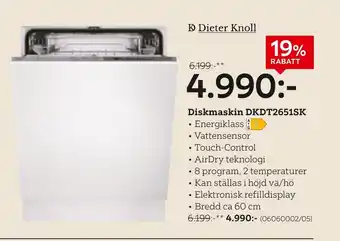 XXXLutz Diskmaskin DKDT2651SK erbjuda