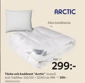 XXXLutz Täcke och kuddeset "Arctic" erbjuda