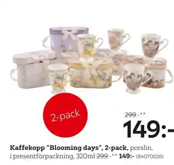 XXXLutz Kaffekopp "Blooming days", 2-pack erbjuda