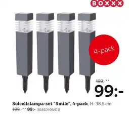 XXXLutz Solcellslampa-set "Smile", 4-pack erbjuda