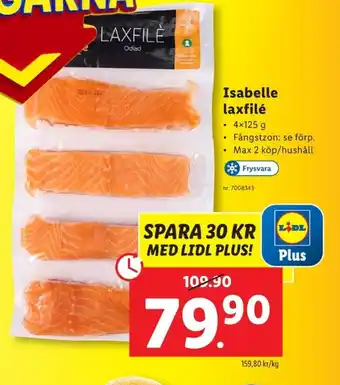 Lidl Isabelle laxfilé erbjuda