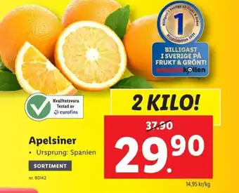 Lidl Apelsiner erbjuda