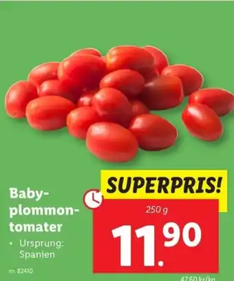 Lidl Babyplommon- tomater erbjuda