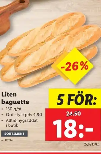 Lidl Liten baguette erbjuda