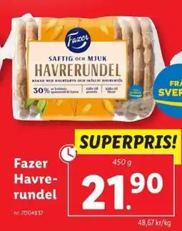 Lidl Fazer Havre- rundel erbjuda