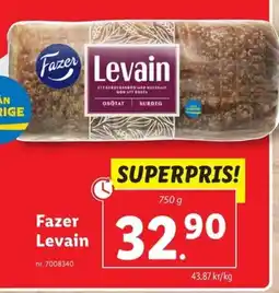 Lidl Fazer Levain erbjuda