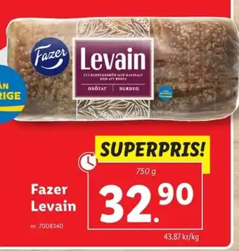 Lidl Fazer Levain erbjuda