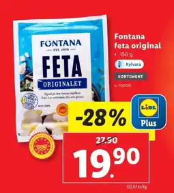 Lidl FONTANA feta original erbjuda