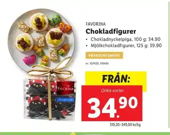 Lidl FAVORINA Chokladfigurer erbjuda