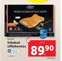 Lidl DELUXE Inbakad stillahavslax erbjuda