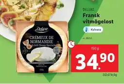 Lidl DELUXE Fransk vitmögelost erbjuda