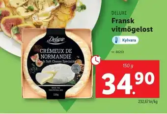 Lidl DELUXE Fransk vitmögelost erbjuda