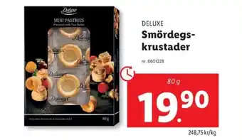 Lidl DELUXE Smördegs- krustader erbjuda