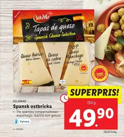 Lidl SOL&MAR Spansk ostbricka erbjuda