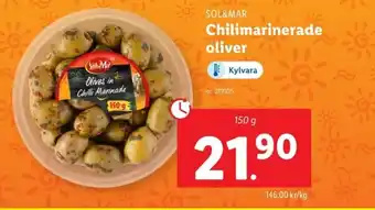 Lidl SOL&MAR Chilimarinerade oliver erbjuda