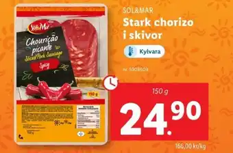 Lidl SOL&MAR Stark chorizo i skivor erbjuda