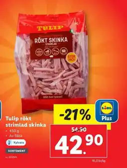 Lidl TULIP rökt strimlad skinka erbjuda