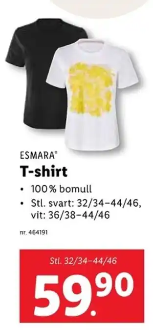 Lidl ESMARA T-shirt erbjuda