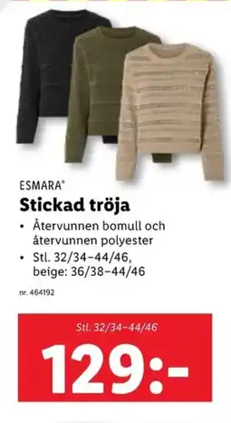 Lidl ESMARA Stickad tröja erbjuda