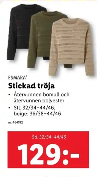 Lidl ESMARA Stickad tröja erbjuda