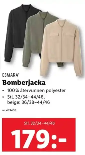 Lidl ESMARA Bomberjacka erbjuda