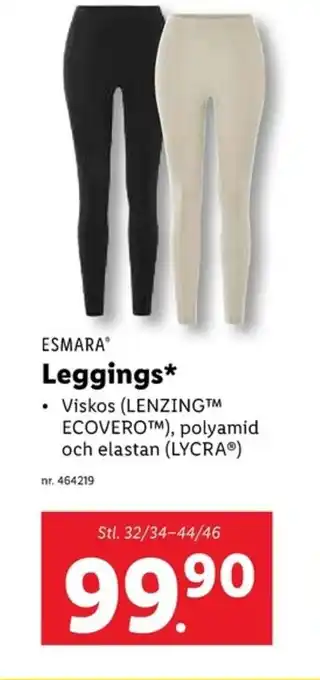 Lidl ESMARA Leggings erbjuda