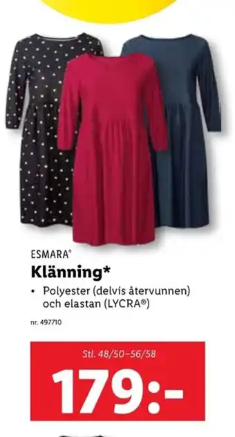 Lidl ESMARA Klänning erbjuda