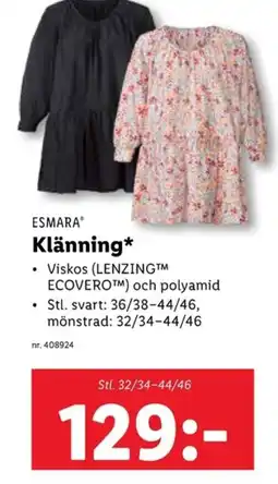 Lidl ESMARA Klänning erbjuda