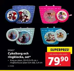 Lidl DISNEY Cykelkorg och ringklocka, set* erbjuda