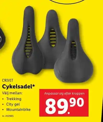 Lidl CRIVIT Cykelsadel erbjuda