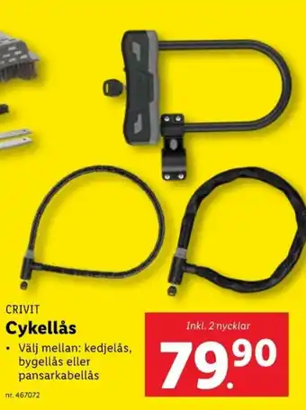 Lidl CRIVIT Cykellås erbjuda