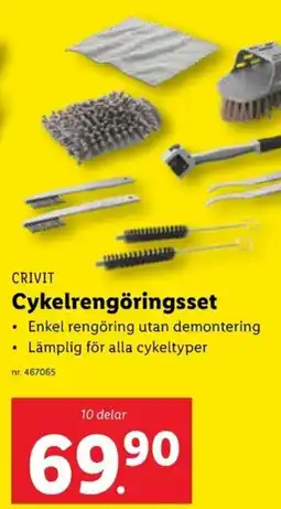 Lidl CRIVIT Cykelrengöringsset erbjuda