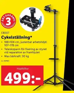 Lidl CRIVIT Cykelställning erbjuda