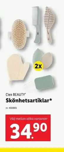 Lidl CIEN BEAUTY® Skönhetsartiklar erbjuda