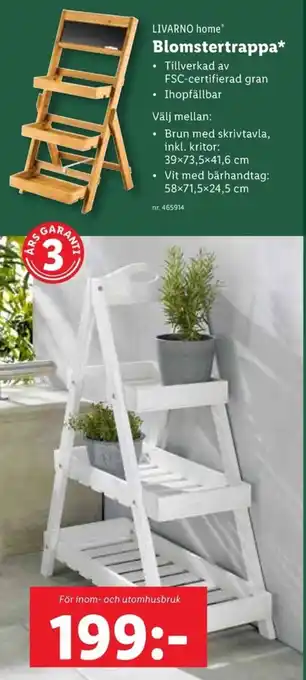 Lidl LIVARNO HOME® Blomstertrappa erbjuda