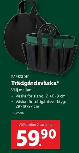 Lidl PARKSIDE Trädgårdsväska erbjuda