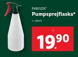 Lidl PARKSIDE Pumpsprejflaska erbjuda