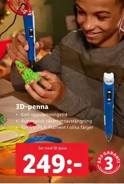 Lidl 3D-penna erbjuda