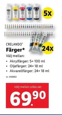 Lidl CRELANDO Färger erbjuda