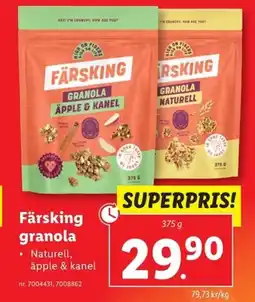 Lidl Färsking granola erbjuda