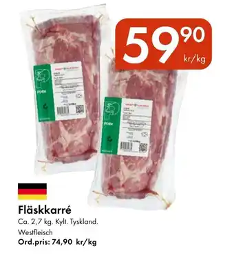 Snabbgross Fläskkarré erbjuda