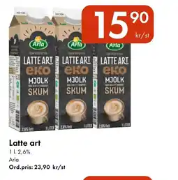 Snabbgross ARLA Latte art erbjuda