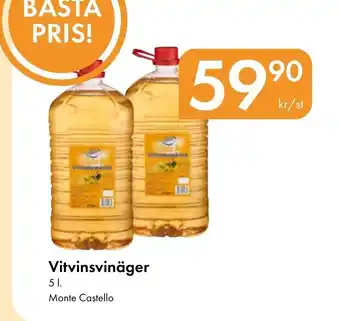 Snabbgross Monte Castello Vitvinsvinäger erbjuda