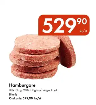 Snabbgross Hamburgare erbjuda