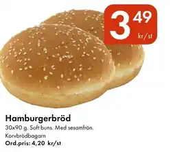 Snabbgross Hamburgerbröd erbjuda