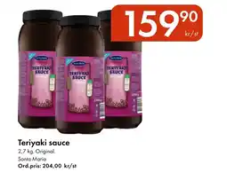 Snabbgross SANTA MARIA Teriyaki sauce erbjuda